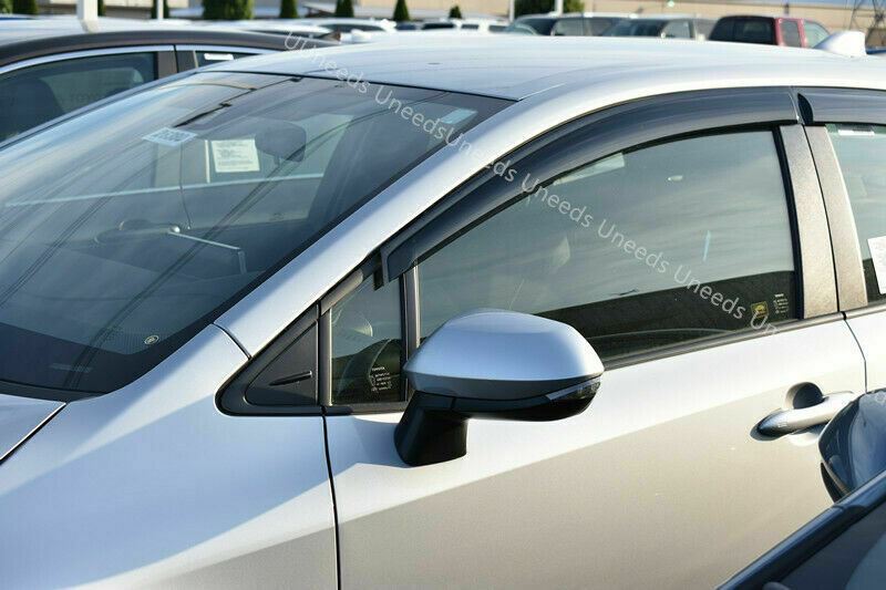 Fit 2019-2021 Toyota Corolla Hatchback Out-Channel Vent Window Visors Rain Sun Wind Guards Shade Deflectors