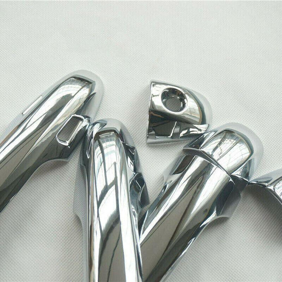 Fit 2014-2019 Toyota Highlander Door Handle Cover (Chrome, Smart Holes)