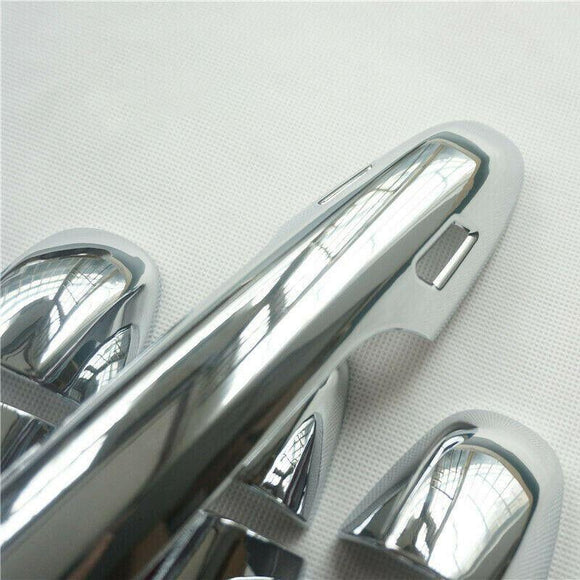 Fit 2014-2019 Toyota Highlander Door Handle Cover (Chrome, Smart Holes)