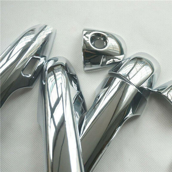 Fit 2014-2019 Toyota Highlander Door Handle Cover (Chrome, Smart Holes)