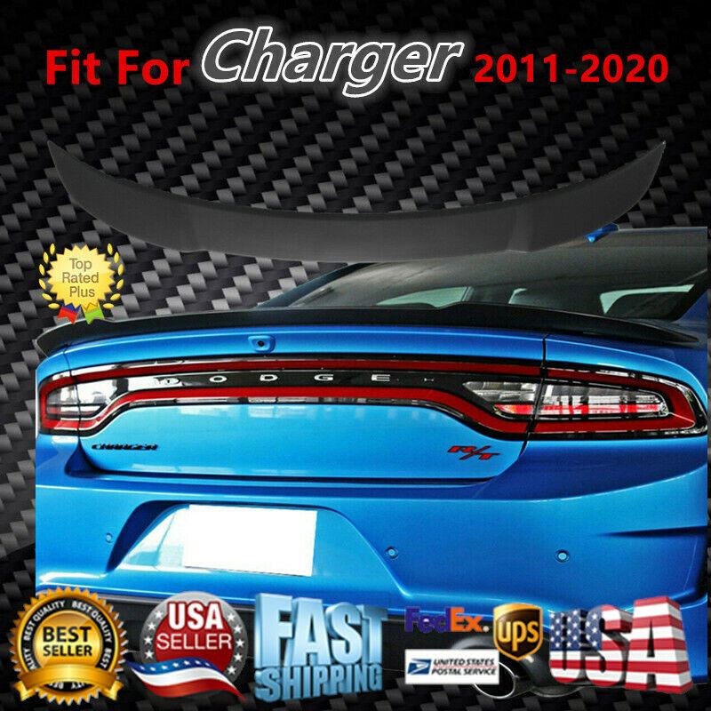 Alerón trasero para Dodge Charger Hellcat Style SRT 2011-2020 (negro brillante)