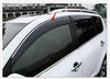 Fit 2016-2020 Honda HR-V Clip-On Chrome Trim Vent Window Visors Rain Sun Wind Guards Shade Deflectors