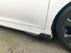Ajuste 2008-2020 Honda Civic faldones laterales alerón difusor ala (impresión de fibra de carbono)