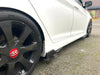 Ajuste 2008-2020 Honda Civic faldones laterales alerón difusor ala (impresión de fibra de carbono)