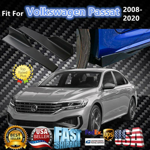 Ajuste 2008-2020 Volkswagen Passat negro faldas laterales alerón difusor ala