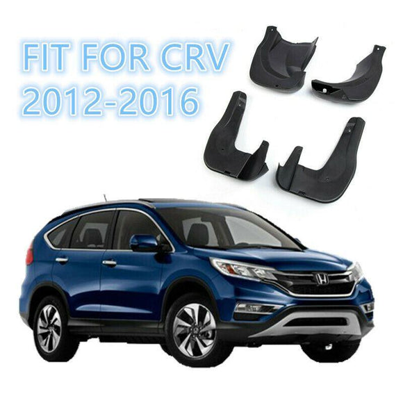 Fit 2012-2016 HONDA CR-V CRV Combo Front Rear Mud Flaps Splash Guards Black 4PCs Set