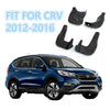 Fit 2012-2016 HONDA CR-V CRV Combo Front Rear Mud Flaps Splash Guards Black 4PCs Set