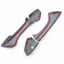 Embellecedores para manijas de puertas compatibles con Honda Accord Coupe 2008-2012 (impresión de fibra de carbono) -4