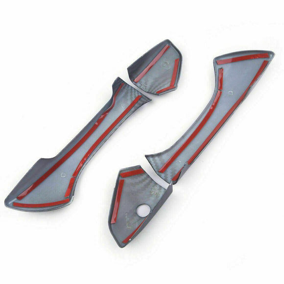 Embellecedores para manijas de puertas compatibles con Honda Accord Coupe 2008-2012 (impresión de fibra de carbono) 