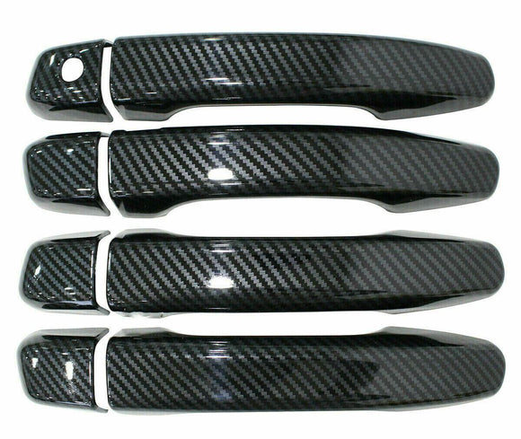 Fit 2018-2023 Honda Accord Exterior Door Handle Cover Trim (Carbon Fiber Print)