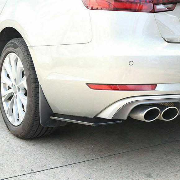 Universal Bumper Fin Canard Splitter Diffuser Spoiler Lip (Gloss Black)