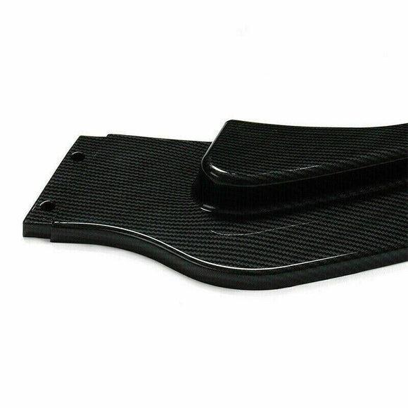 Fits 2014-2017 Infiniti Q50 Sport Front Bumper Lip Spoiler (Carbon Fiber Print)