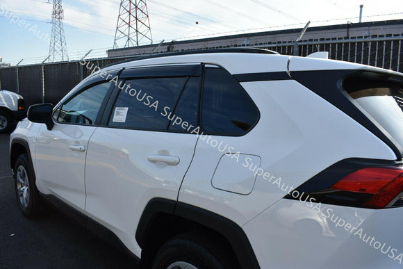 Se adapta a Chevrolet Suburban 2015-2021, molduras cromadas con clip, viseras para ventanas, protectores contra la lluvia, el sol y el viento, deflectores de sombra 