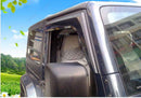 Se adapta a JEEP Wrangler JK 2007-2018, viseras para ventanas con ventilación de canal exterior, protectores contra la lluvia, el sol y el viento, deflectores de sombra -4