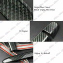 Ajuste para manijas de puertas laterales del lado del conductor y del pasajero de Honda CR-V CRV 2012-2016 (impresión de fibra de carbono, Smart Holes) -3