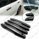 Ajuste para manijas de puertas laterales del lado del conductor y del pasajero de Honda CR-V CRV 2012-2016 (impresión de fibra de carbono, Smart Holes) -4