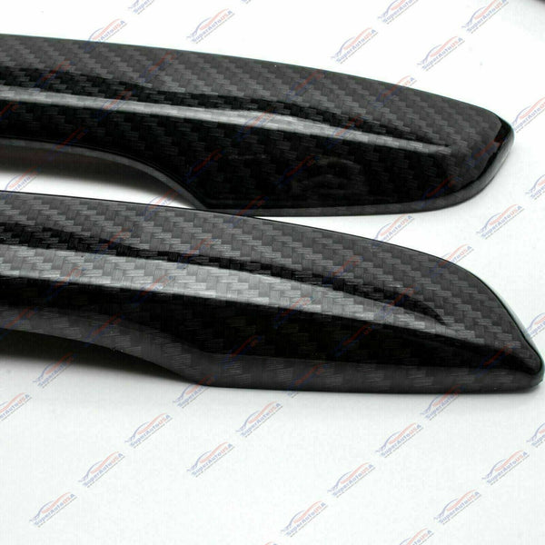 Ajuste 2012-2016 Honda CR-V CRV Driver Side Door Handle Covers Trim (fibra de carbono Print, Smart Holes)