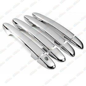 Fit 2019-2020 Toyota RAV4 Driver Passenger Side Door Handle Covers Trim (Mirror Chrome)