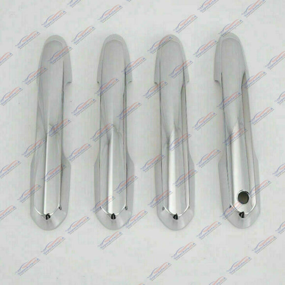 Fit 2019-2020 Toyota RAV4 Driver Passenger Side Door Handle Covers Trim (Mirror Chrome)