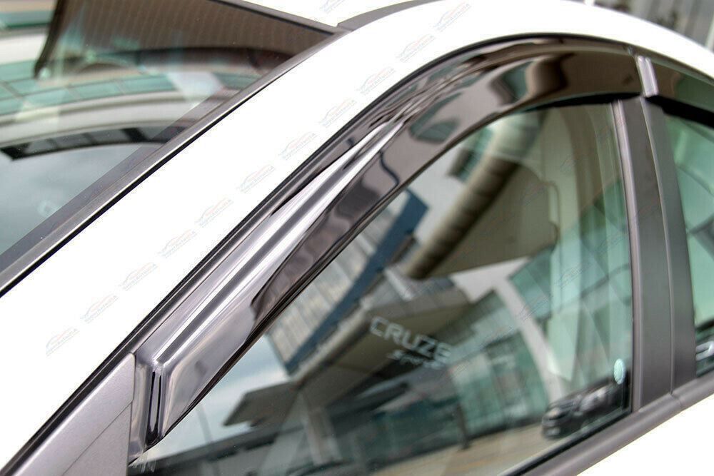 Ajuste 2009-2012 Acura TL OE Style Vent Window Viseras Rain Sun Wind Guards Shade Deflectors - 0