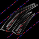 Fit 2009-2011 Acura TL Out-Channel Vent Window Visors Rain Sun Wind Guards Shade Deflectors-3