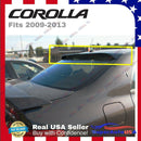 Fit 2009-2013 Toyota Corolla Sedan Rear Roof Window Spoiler Deflector-8