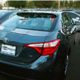 Fit 2009-2013 Toyota Corolla Sedan Rear Roof Window Spoiler Deflector