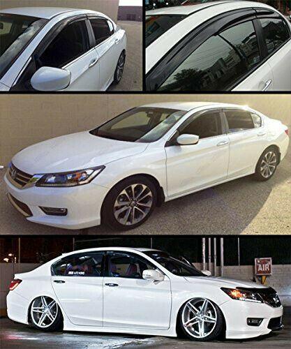 Fit 2018-2026 Toyota Camry 3D Mugen Style Vent Window Visors Rain Sun Wind Guards Shade Deflectors