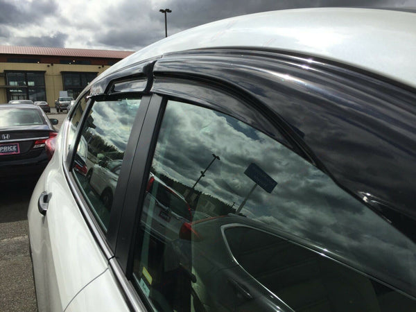 For Hyundai SantaFe XL 2013-2019 3D Mugen Style Vent Window Visors Rain Sun Wind Guards Shade Deflectors