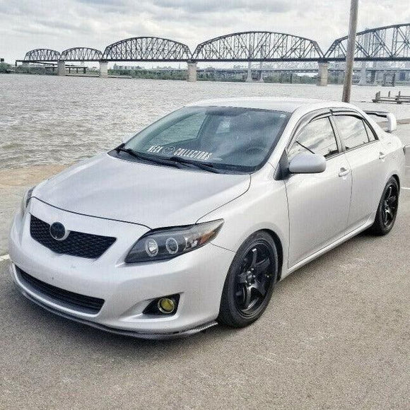 Fit 2014-2019 Toyota Corolla 3D Mugen Style Vent Window Visors Rain Sun Wind Guards Shade Deflectors