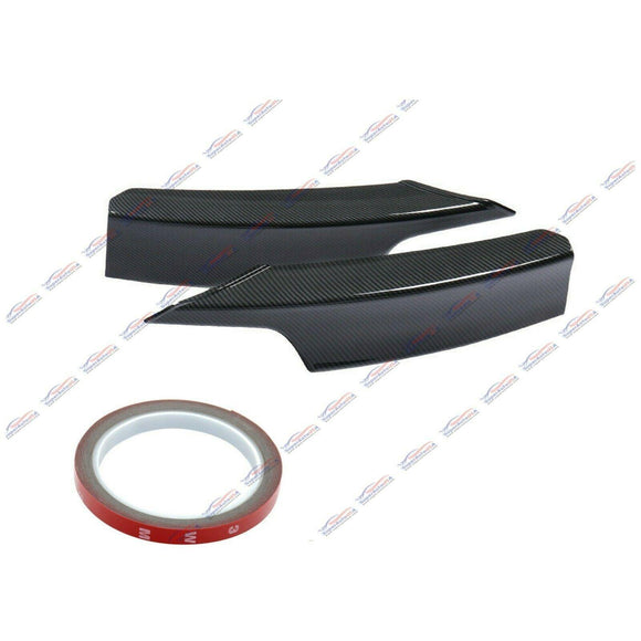 Fit 2012-2018 BMW 3 Series F30 M-Sport Front Lip Corner Splitters (Carbon Fiber Print)