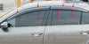 Compatible con Toyota 4Runner 2010-2019, viseras de ventana de ventilación con clip cromado, protectores contra viento y lluvia, deflectores de sombra