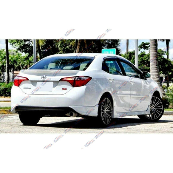 Fit 2014-2019 Toyota Corolla Side Body Skirts (Unpainted Matte Black)