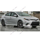 Fit 2014-2019 Toyota Corolla Side Body Skirts (Unpainted Matte Black)-3