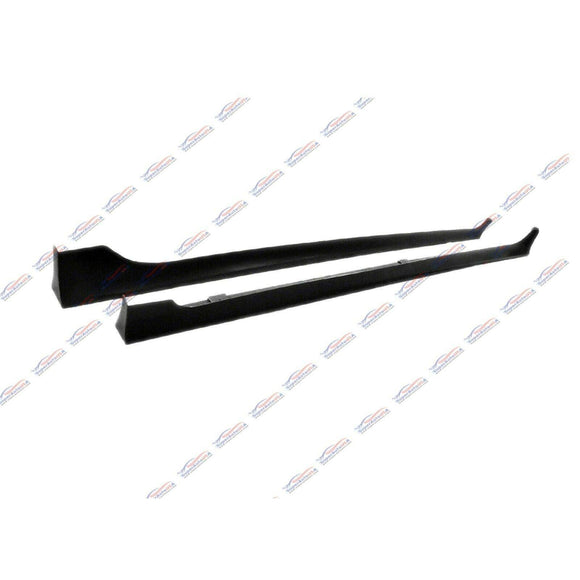 Fit 2014-2019 Toyota Corolla Side Body Skirts (Unpainted Matte Black)