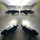 Fit 2017-2019 Toyota Corolla L LE XLE DRL Accent Front Fog Light LED Driving Lamp & Bezel-2