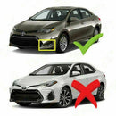 Fit 2017-2019 Toyota Corolla L LE XLE DRL Accent Front Fog Light LED Driving Lamp & Bezel-5