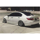 Fit 2013-2017 Honda Accord Sedan 4 Door MOD Style Side Skirts Body Kit (Unpainted Matte Black)-3