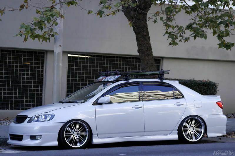 Gloss Black Mugen Style Window Visors For 2009-2013 Toyota Corolla Sedan – 4pc