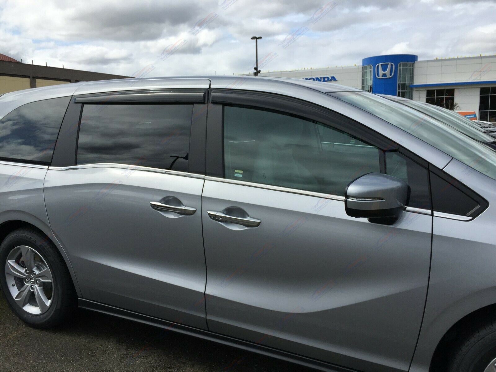 Fit 2015-2018 Toyota Corolla Scion IM OE Style Vent Window Visors Rain Sun Wind Guards Shade Deflectors - 0