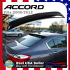 Deflector de alerón de ventana de techo trasero para Honda Accord Sedan 2008-2012