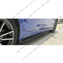 Fit 2019-2022 BMW 3 Series G20 M340i Performance Bumper Style Side Body Skirts (Black)-3