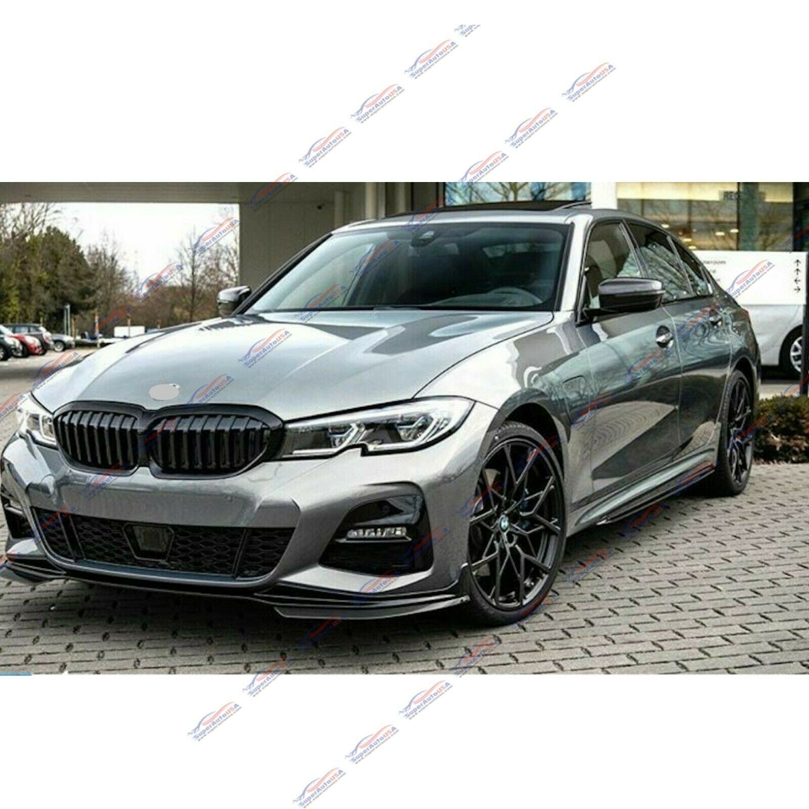Fit 2019-2021 BMW 3 Series G20 M340i Performance Bumper Style Side Body Skirts (Black) - 0