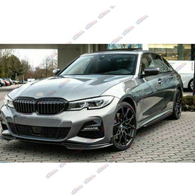 Fit 2019-2021 BMW 3 Series G20 M340i Performance Bumper Style Side Body Skirts (Black)