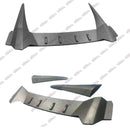 Fit 2016-2021 10th CIVIC 2016-2021 Sedan Rear Roof Vortex Generators(Unpainted / MATTE BLACK)-4