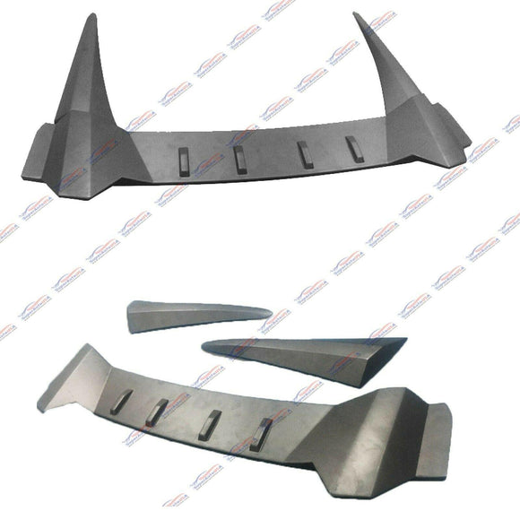 Fit 2016-2021 10th CIVIC 2016-2021 Sedan Rear Roof Vortex Generators(Unpainted / MATTE BLACK)