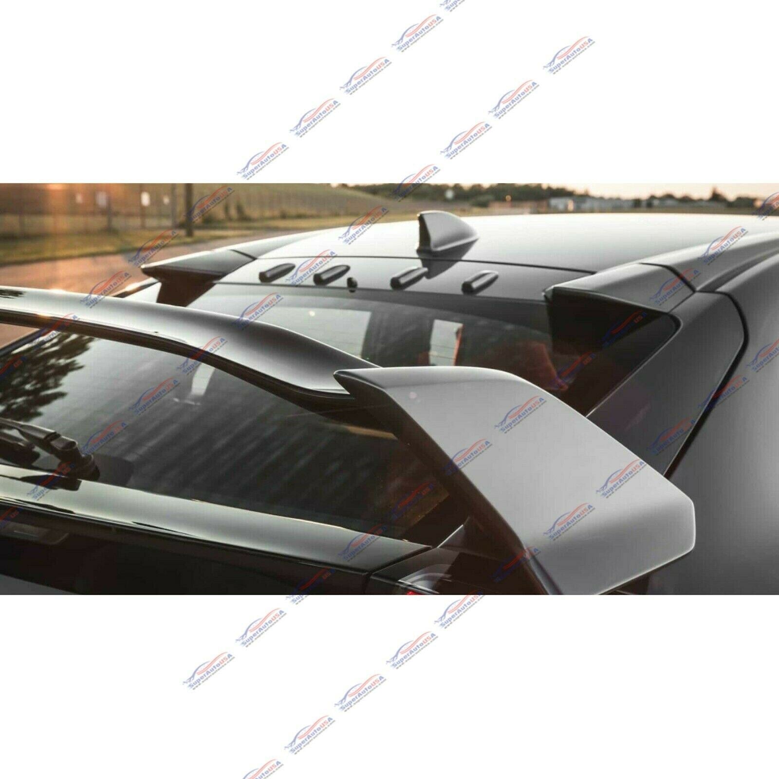 Fit 2016-2021 10th CIVIC 2016-2021 Sedan Rear Roof Vortex Generators(Unpainted / MATTE BLACK)