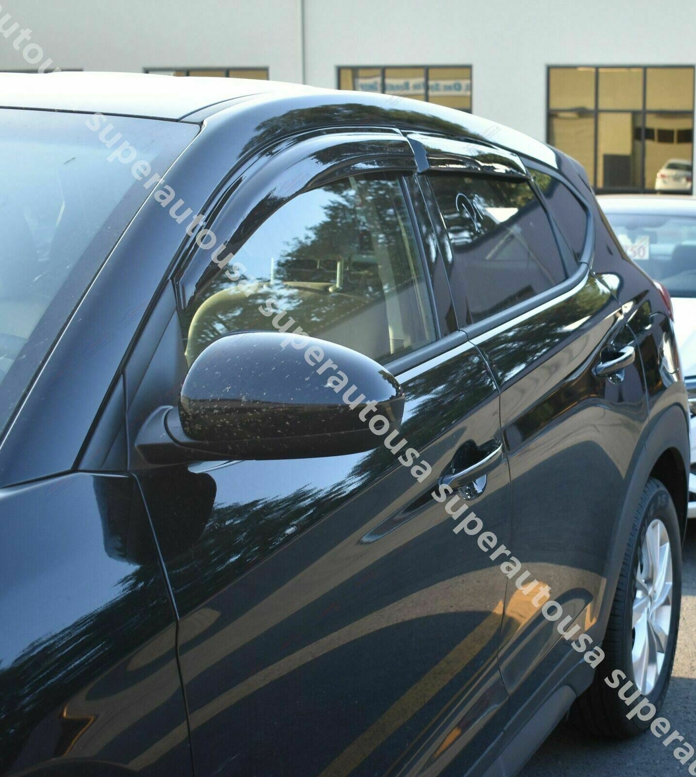 Fit 2013-2022 Acura ILX 3D Mugen Style Window Visors Rain Sun Guards Shade Deflectors