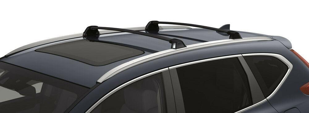Fit 2017 2019 Honda CRV Black Roof Top Cross Bars Crossbars Rack Lugga SuperAutoUSA