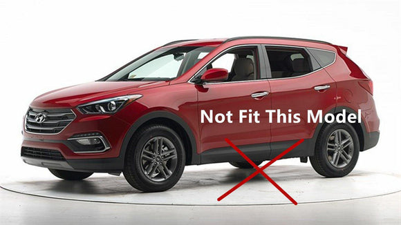 For Hyundai Santa Fe / XL 2013-2018 Rear Trunk Retractable Tonneau Cargo Cover (Black)